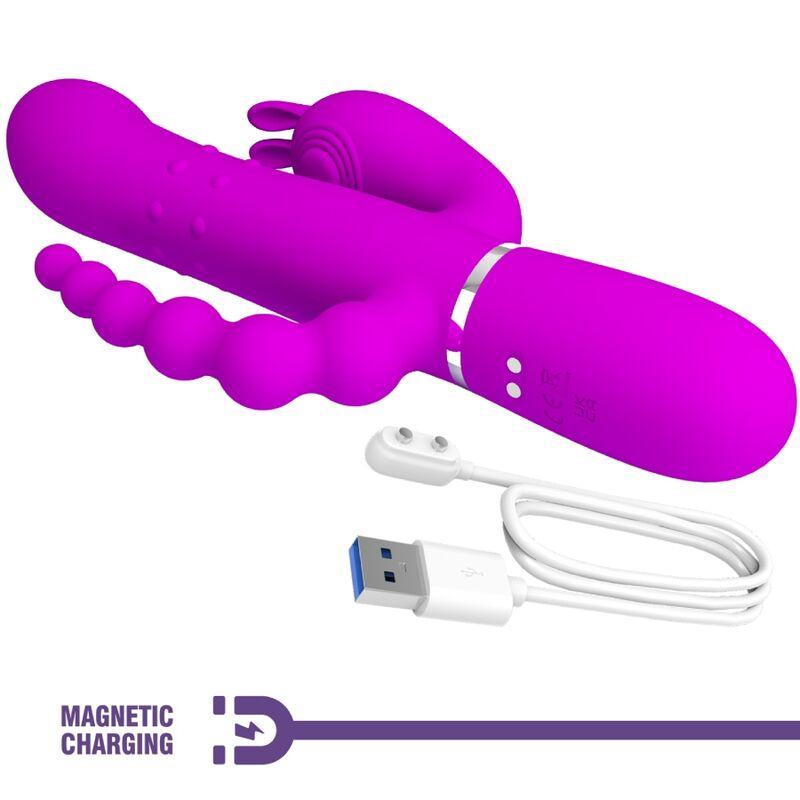 Pretty love - cammy triple vibrator multifunction 4 in 1 pink 6