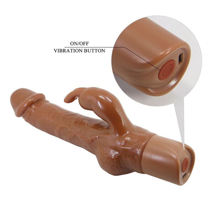 Pretty love - ellison realistic rabbit vibrator 22.6 cm Ø 4.2 cm brown 7