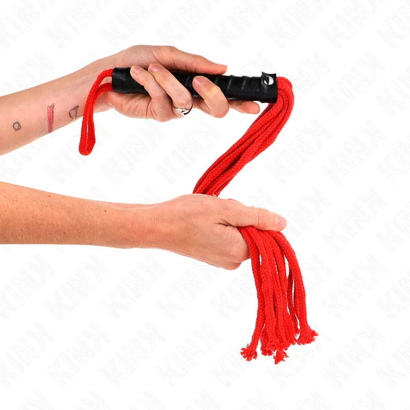 Kink - Rojo Rope Whip 56 Cm 3