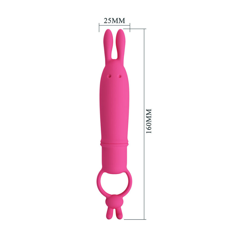 Pretty love - delia rabbit vibrator with resistance ring 7
