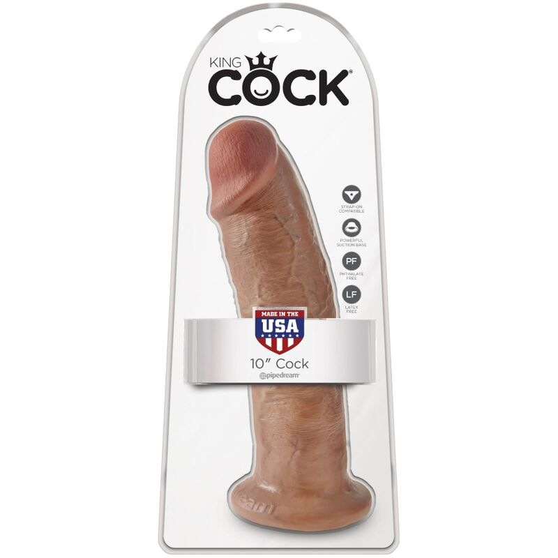 King cock - realistic penis 24 cm caramel 5