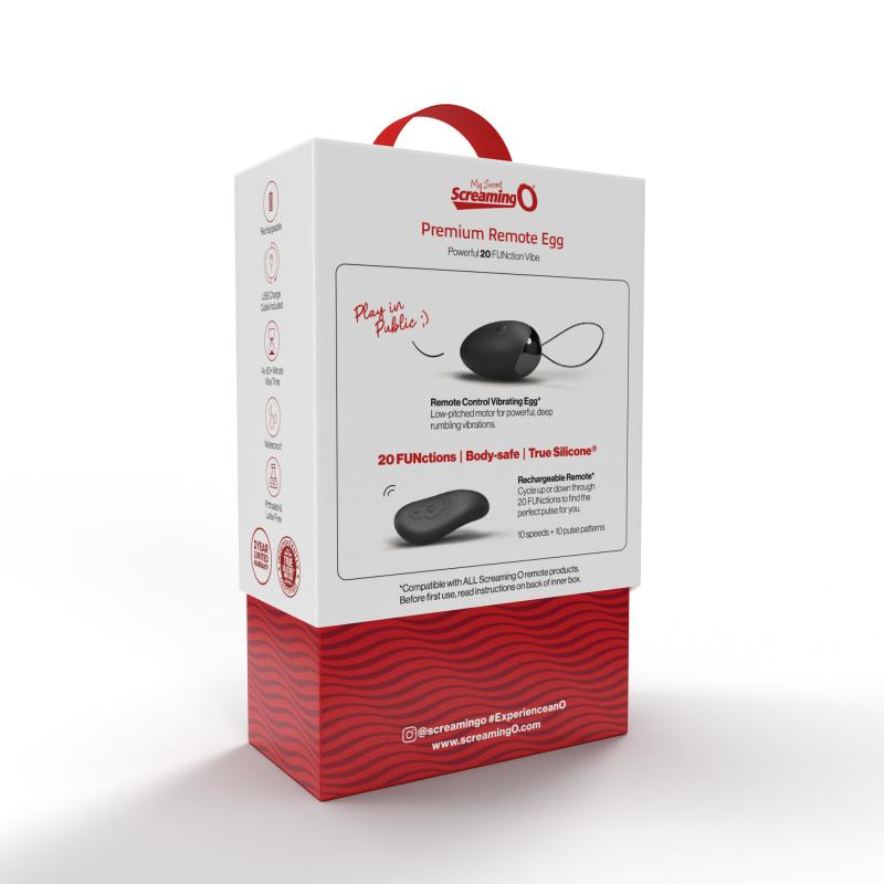The Screaming O - Premium Remote Egg Black 1