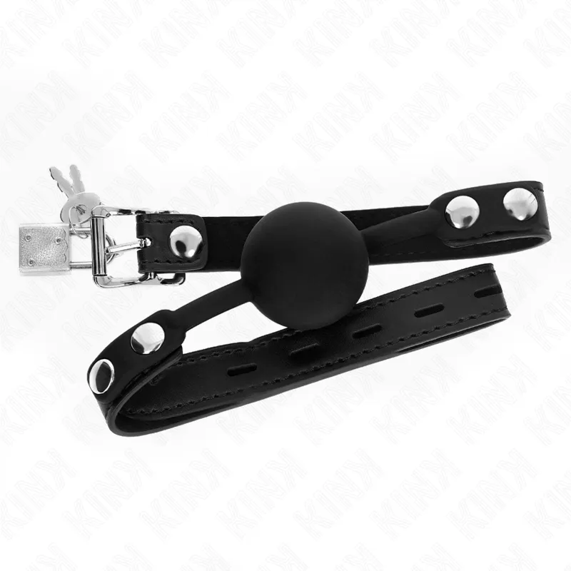 Kink - Model 1 Silicone Ball 4 Cm Gag With Lock 60 X 2 Cm 1