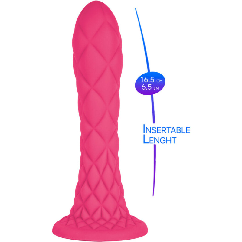 Silexd - dreamy dildo fantasy liquid silicone thermoreactive fuchsia 18.5 cm 7