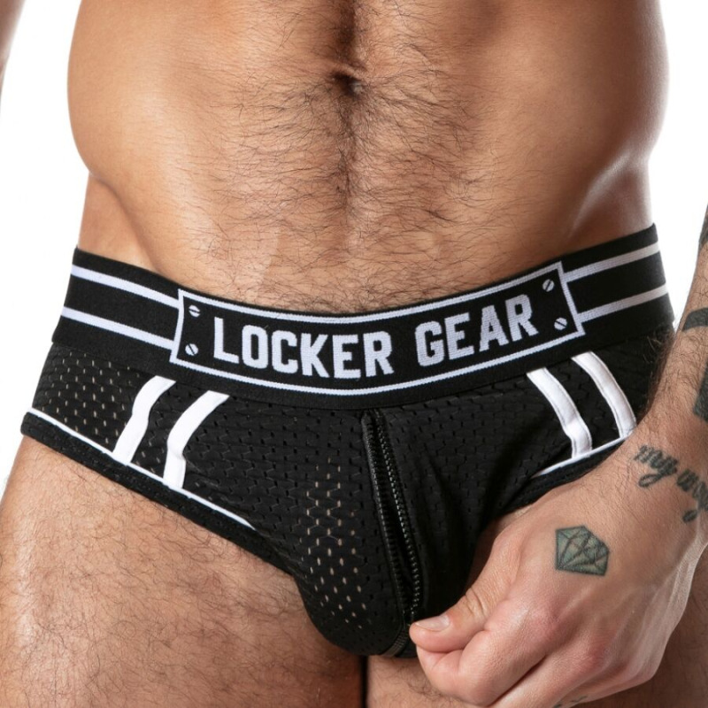 Locker gear - sport mesh jock brief black l 3