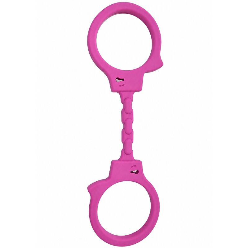 Diablo picante - silicone handcuffs fuchsia