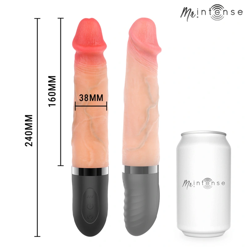 Mr intense - jean up&down vibrator with heat effect 24 cm -Ø- 3.8 cm 4