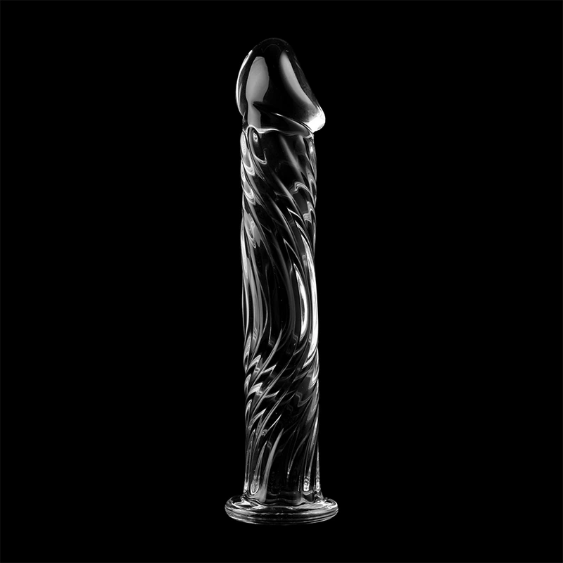 Nebula series by ibiza - model 12 dildo borosilicate glass clear 17 cm -o- 3.5 cm 6