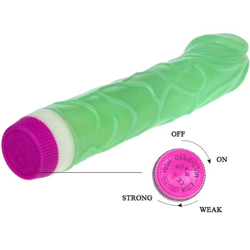 Waves Of Pleasure Vibrator Green 23 Cm 3