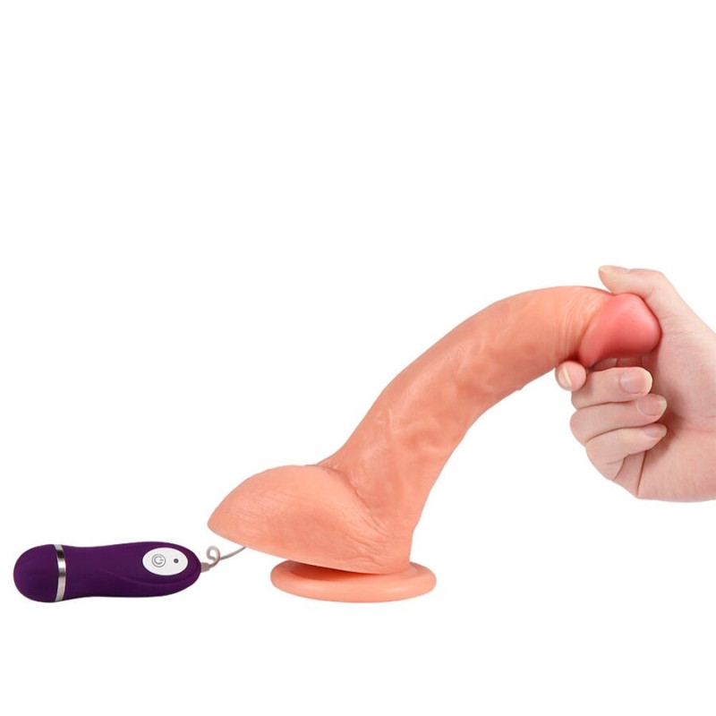 Shequ - beast vibrating dildo with remote control 24.5 cm 4
