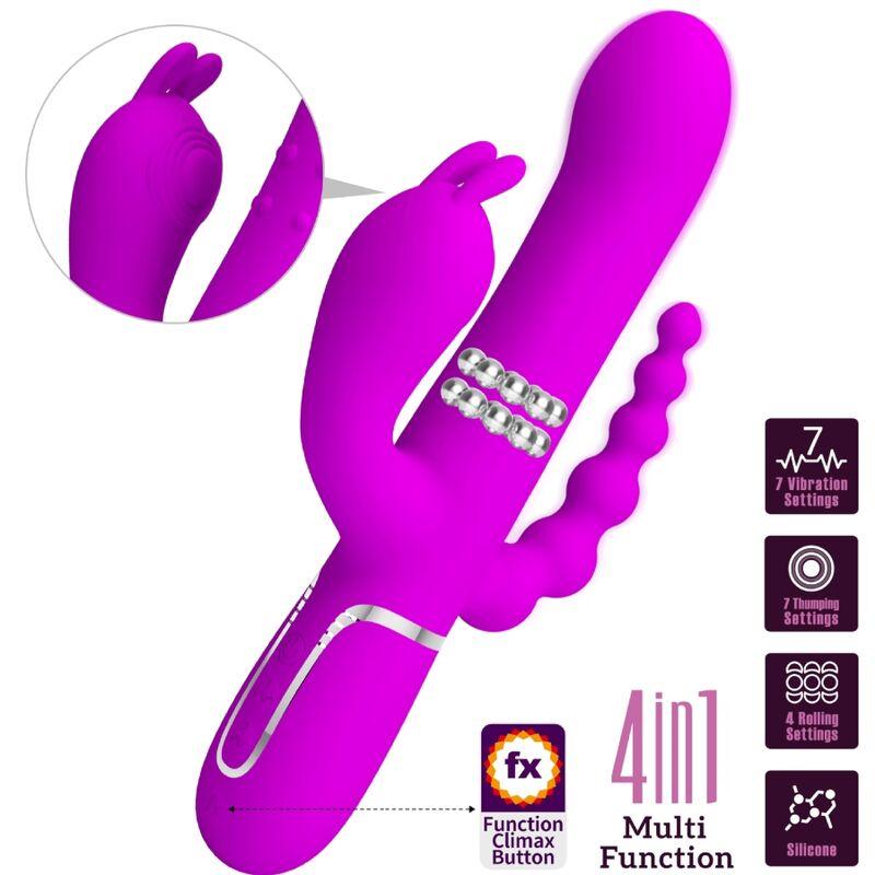 Pretty love - cammy triple vibrator multifunction 4 in 1 pink 8