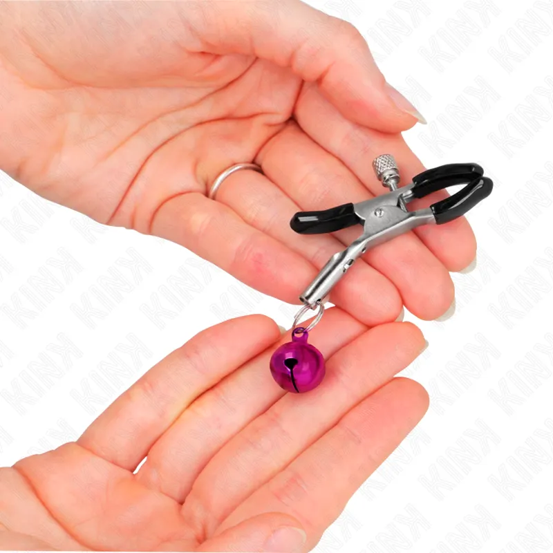 Kink - Purple Single Bell Nipple Clamp 6 Cm