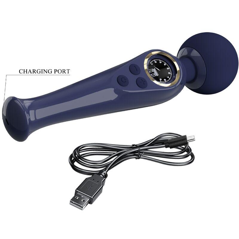 Pretty Love - Skyler Vibrator Wand Blue 5