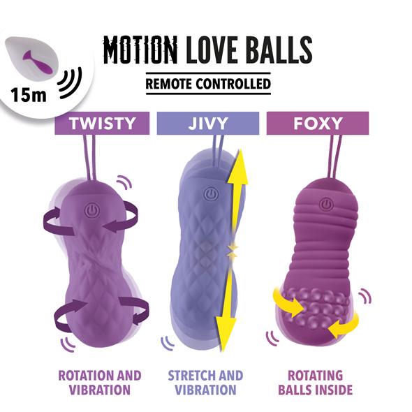 Feelztoys - Remote Controlled Motion Love Balls Foxy - Vibračné Vajíčko 6