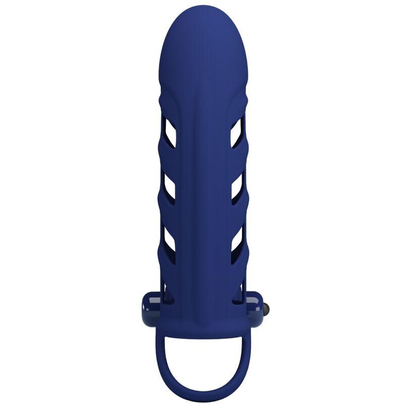 Pretty love - altaf vibrator ring with silicone sheath blue 4