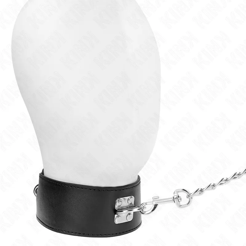 Kink - Necklace With Belt 65 Cm With Wide Black Strap Adjustable 33.5-41 Cm X 5 Cm 1