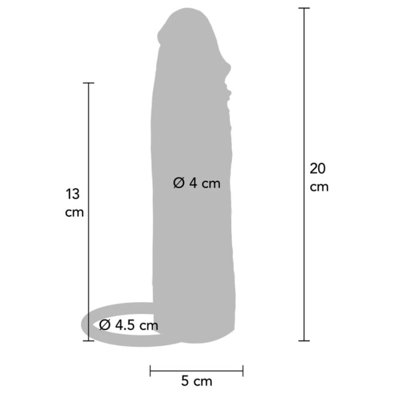 Get real - hydrated skin silicone vibrating penis sleeve caramel 20 cm 3