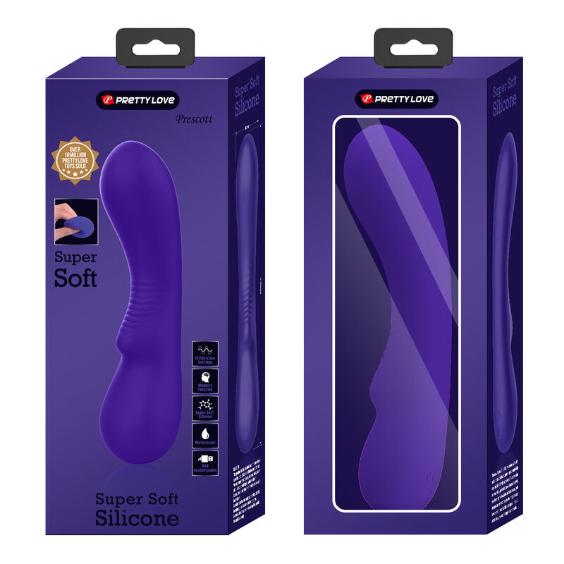 Pretty love - prescott rechargeable vibrator purple 8