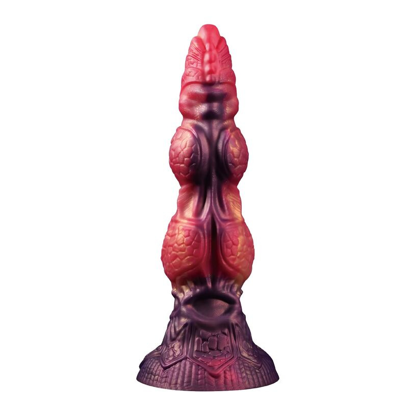 Power monsters - savage beastlord tricolor fantasy silicone dildo 24 cm Ø 5 cm 2