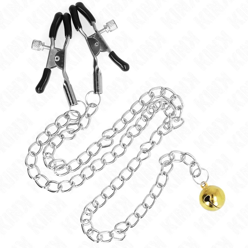 Kink - Chain Nipple Clamps With Bell 30 Cm