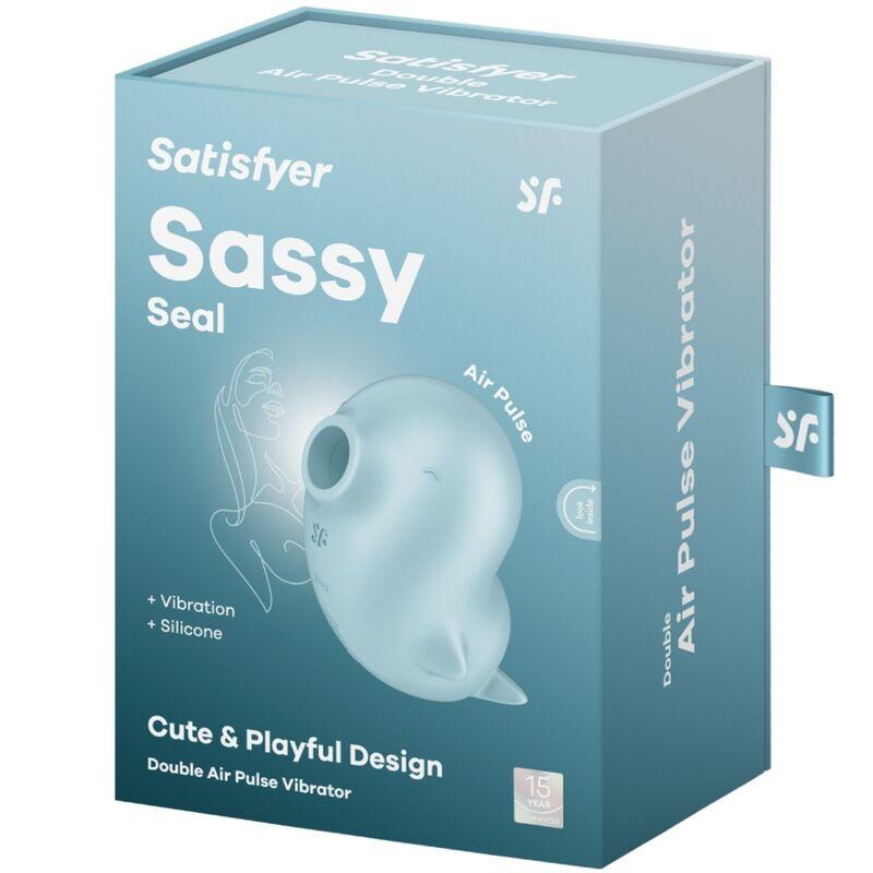 Satisfyer - Sassy Seal Stimulator & Vibrator Blue