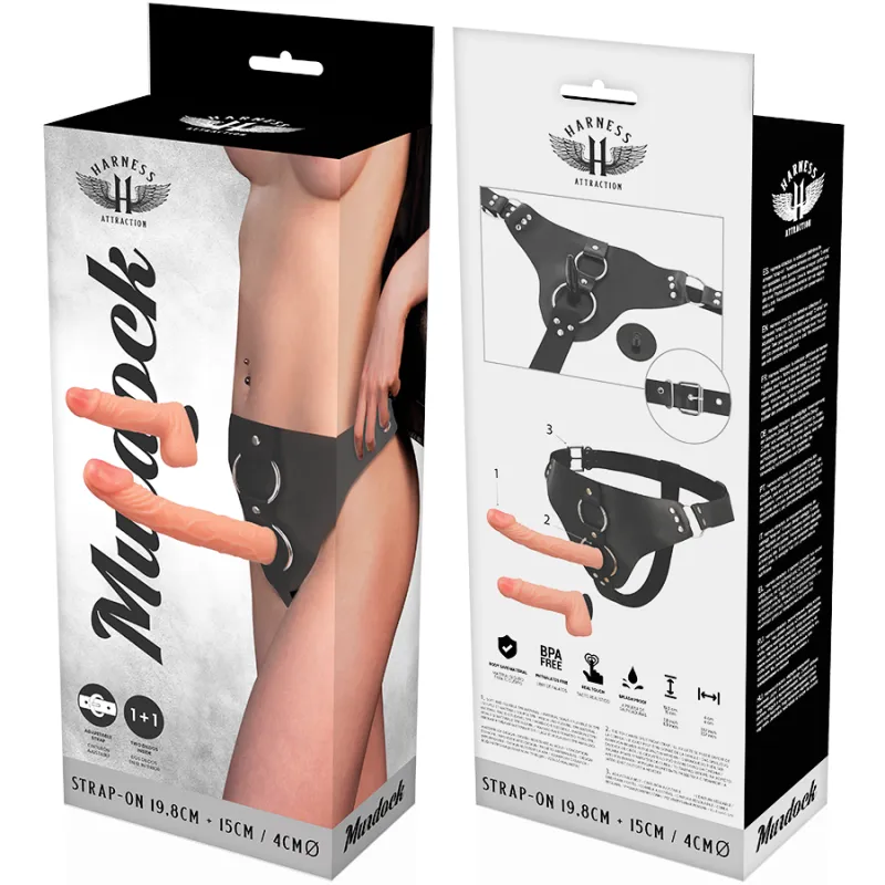Harness Attraction Murdock 1 + 1 Dong  Flesh 19.8 + 15cm   X 6