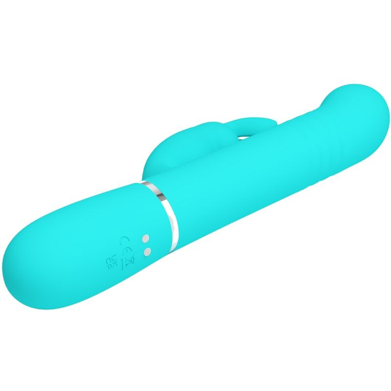 Pretty love - coale rabbit vibrator pearls aqua green 4