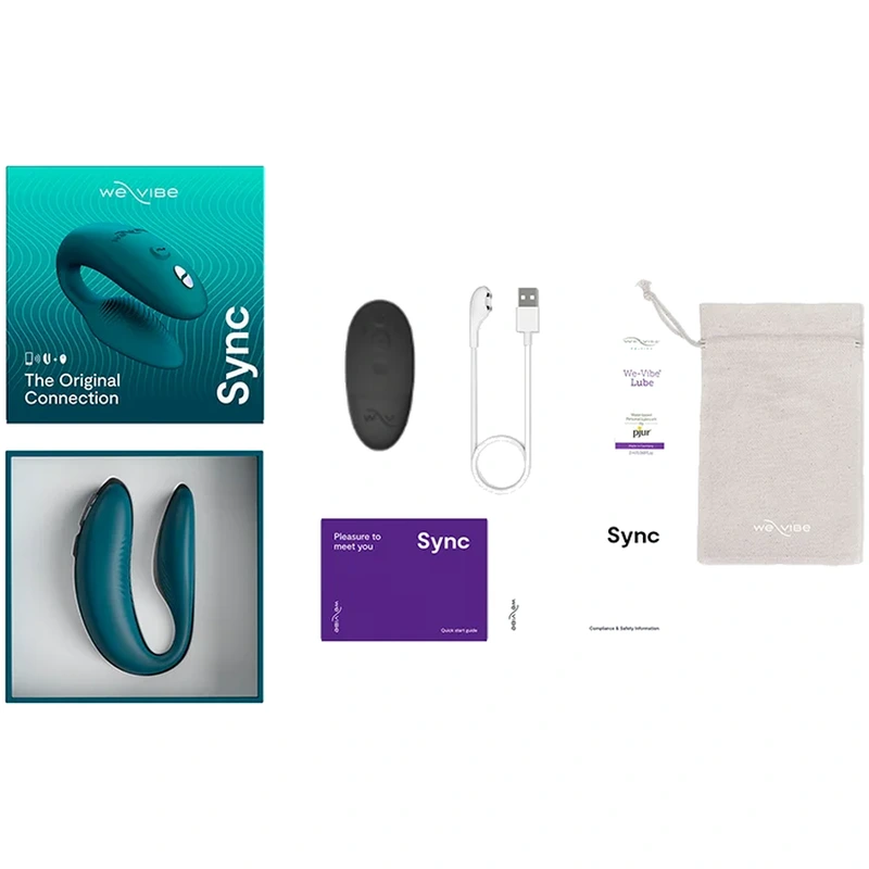 We-vibe - sync 2 adjustable couples vibrator velvet green 2