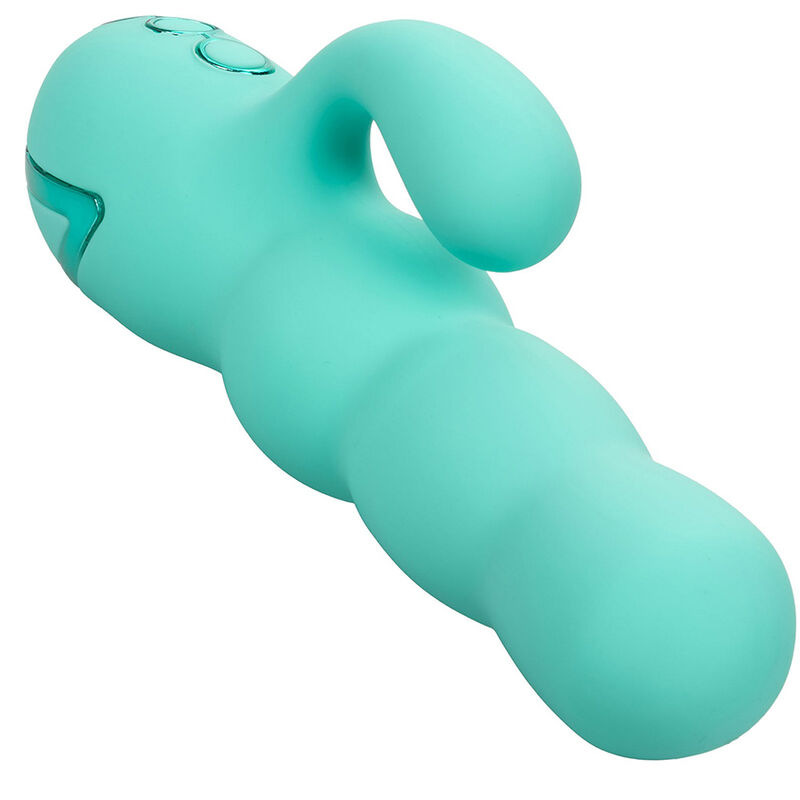 Calexotics - del mar diva vibrator rabbir aqua green by california dreaming 5