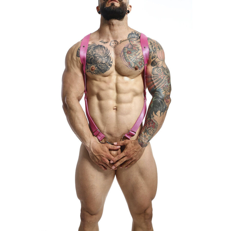 Mob - dngeon cross back harness pink one size