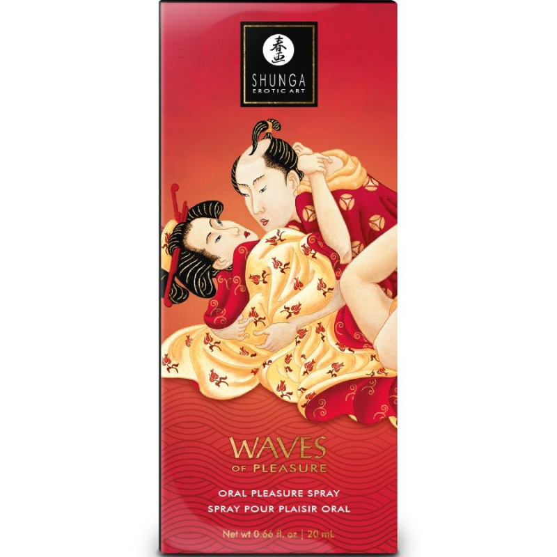 Shunga - waves pleasure spray oral seductive strawberry 20 ml 2