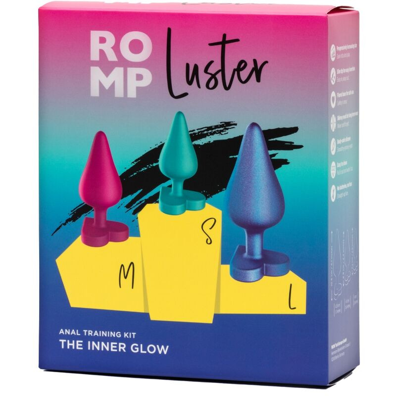 Romp - luster anal training kit s/m/l with heart-shaped base 8