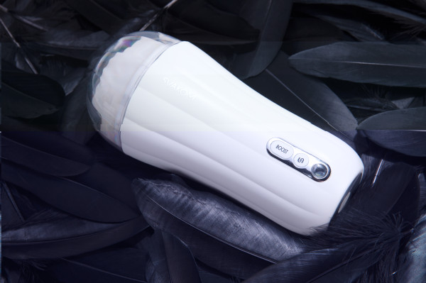 Svakom - Robin Vibrating Masturbator White 7