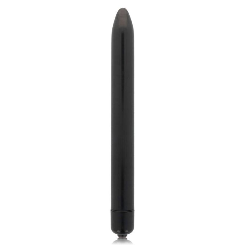 Glossy Slim Vibrator Black 1