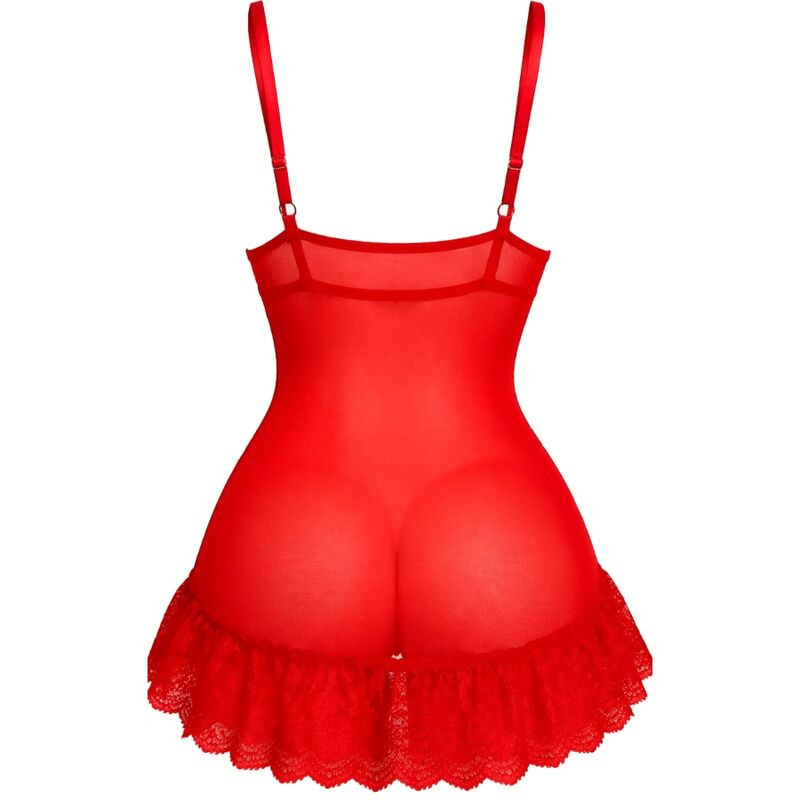 Livco corsetti fashion - nuit set t-shirt + red panty 2028 s/m 2