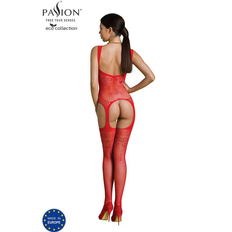 Passion - Eco Collection Bodystocking Eco Bs008 Red 1