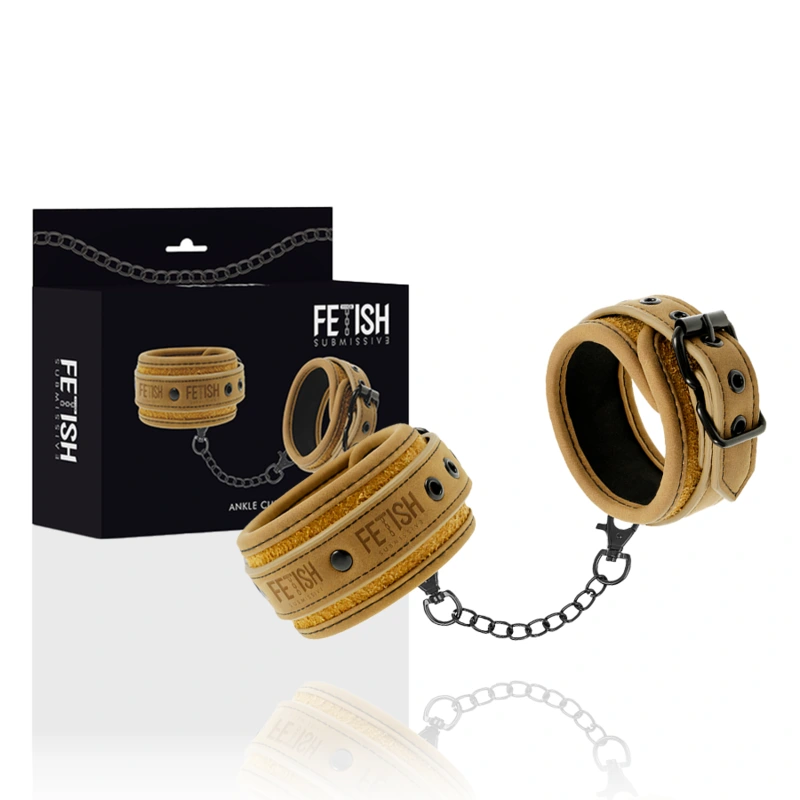 Fetish Submissive Origin Ankle Cuffs Vegan Leather - Putá 6