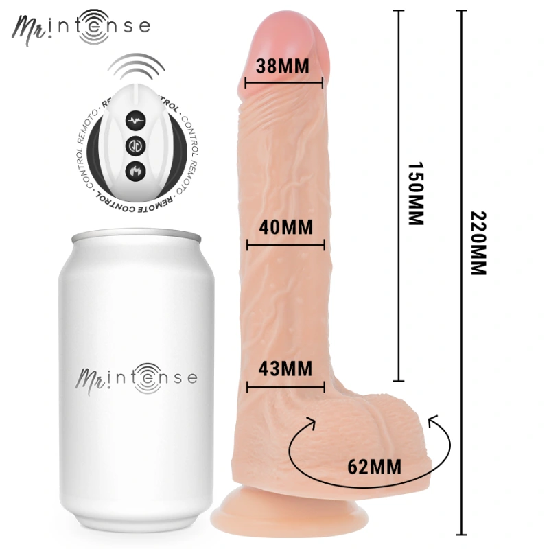Mr intense - brosnan realistic penis remote control 22 cm -o- 4 cm 3
