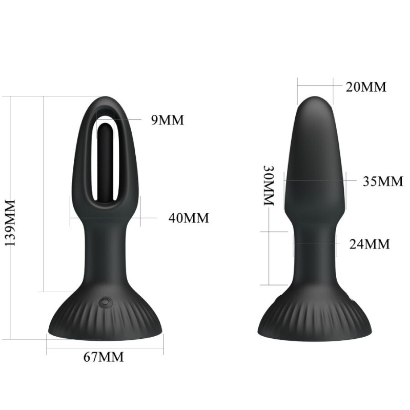 Pretty love - hubert anal plug with 7 vibration modes 5