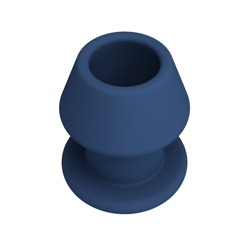 Mr play - jack blue silicone hollow anal plug size s 3