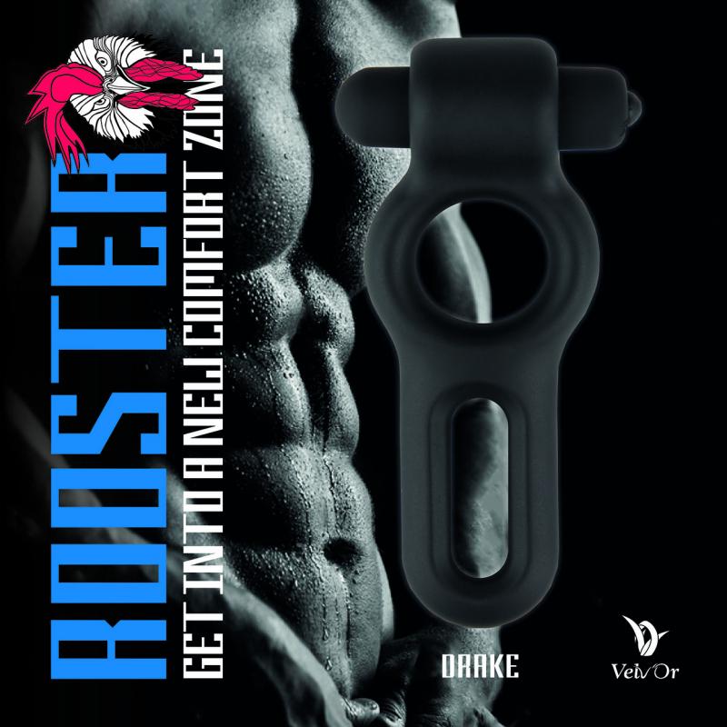 Velv'or - Rooster Drake Double Ring Design Cock Ring With Vi