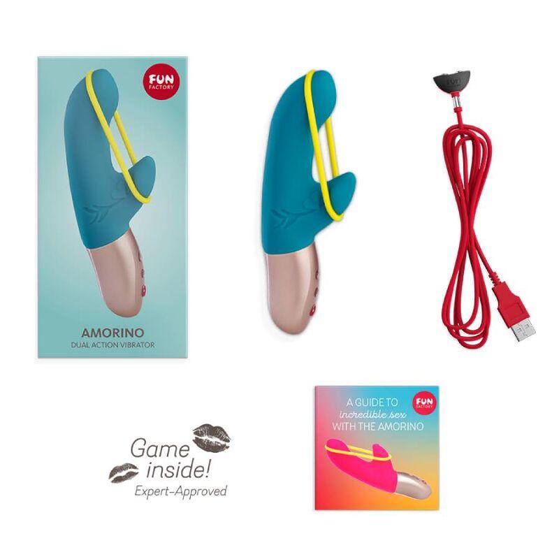 Fun Factory - Amorino Mini Vibrator Petrol & Neon Yellow 6