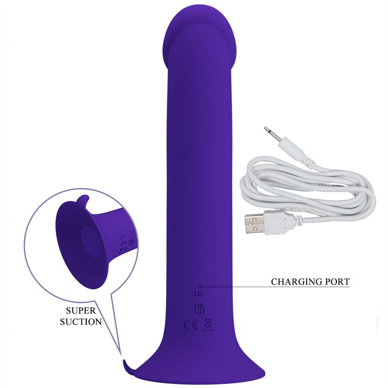 Pretty love - murray youth vibrating dildo & rechargeable violet 4