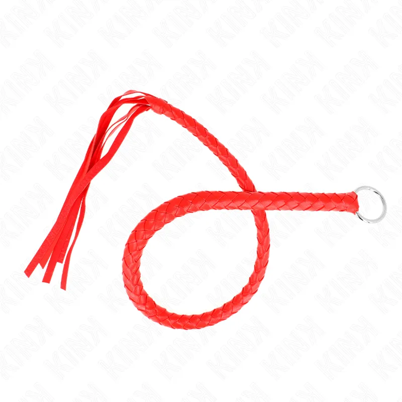 Kink - Snake Whip With Red Hand Ring 65 Cm