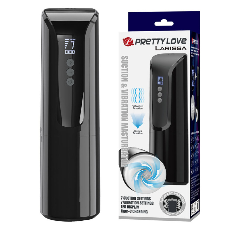 Pretty love - larissa vibrating suction masturbator