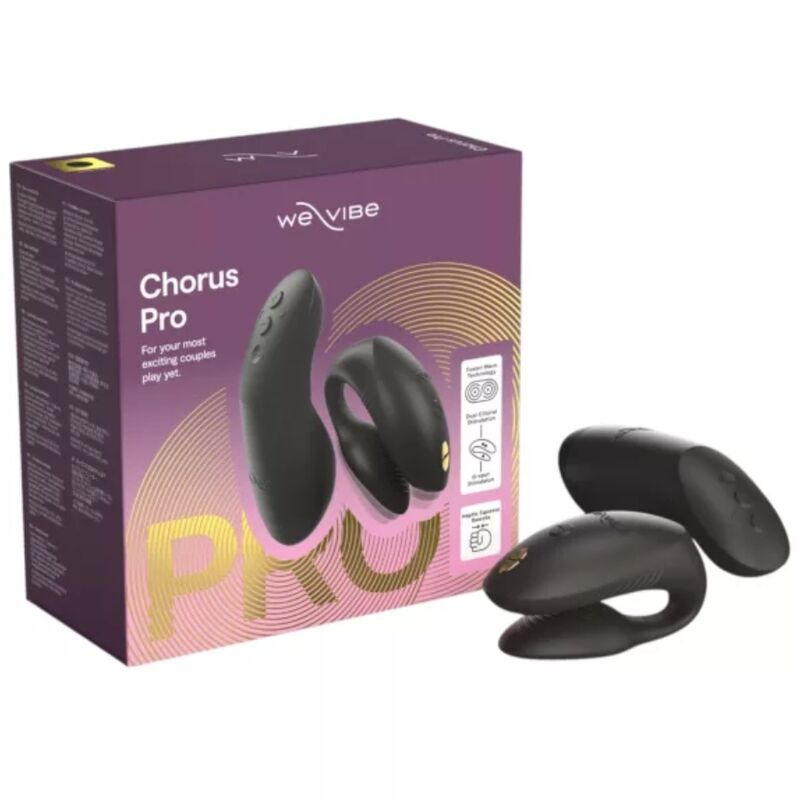 We-vibe - chorus pro premium couples vibrator satin black 10