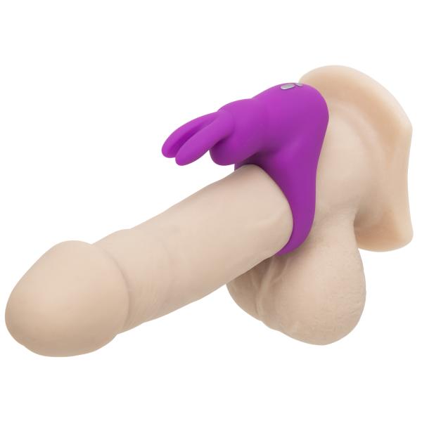 Happy Rabbit - Rechargeable Vibrating Rabbit Cock Ring Blue 1