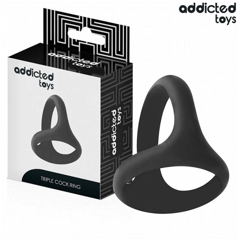 Addicted toys - thick triple penis ring