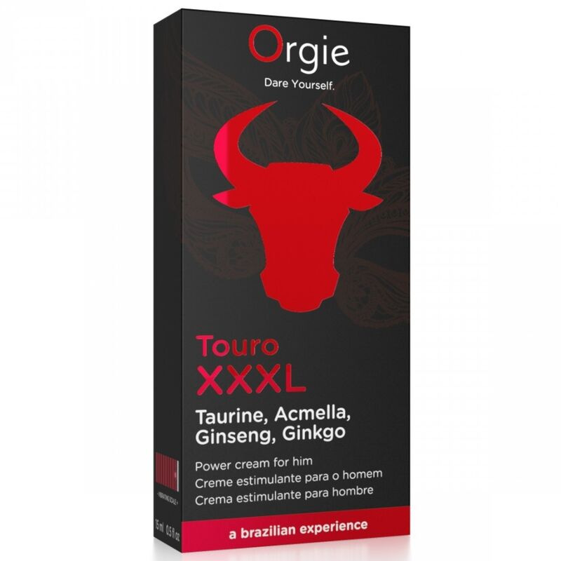 Orgie - touro xxxl erection enhancer and enlarger cream 15 ml 2