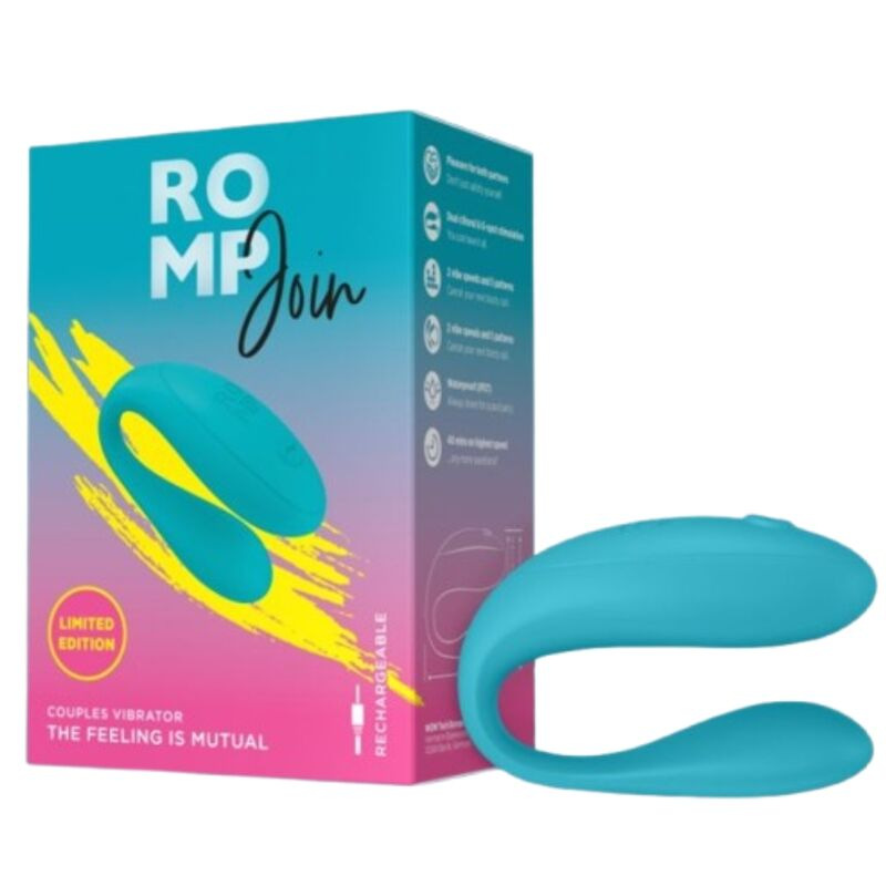Romp - join turquoise couples vibrator 4